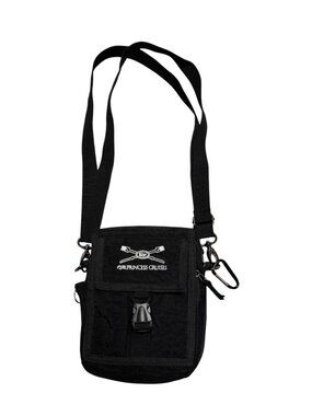 Princess Cruises Black Nylon Travel Organizer Crossbody Bag 8 x 7